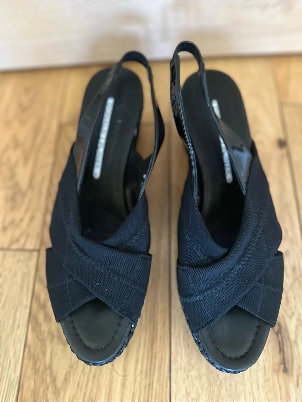 Donald J Pliner sling back espadrille wedge sandals